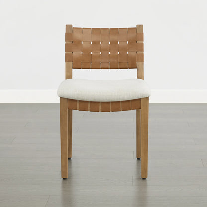 Aries Wood Woven Dining Chair（Set of 2）