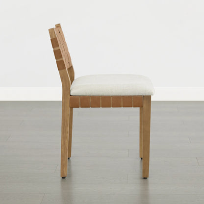 Aries Wood Woven Dining Chair（Set of 2）