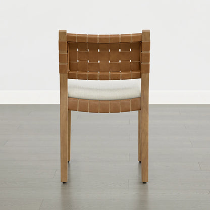 Aries Wood Woven Dining Chair（Set of 2）