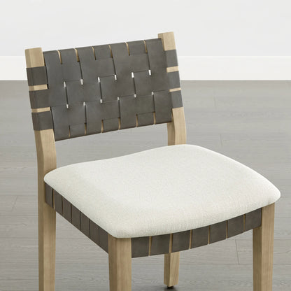 Aries Wood Woven Dining Chair（Set of 2）