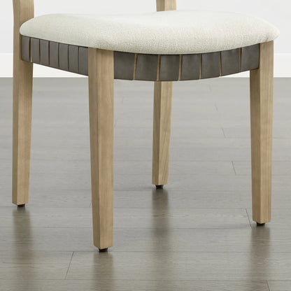 Aries Wood Woven Dining Chair（Set of 2）