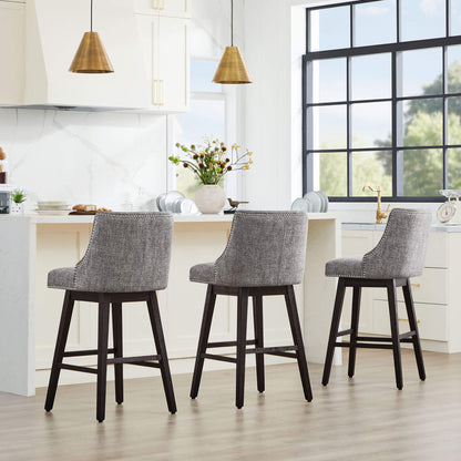 Asher Swivel Nailhead Trim Bar & Counter Stools