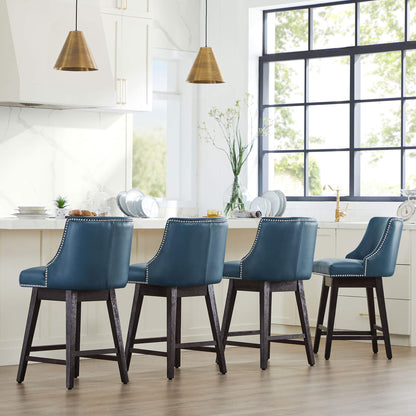 Asher Swivel Nailhead Trim Bar & Counter Stools