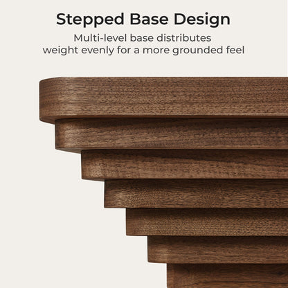 Aso Drum Wood Coffee Table with Sintered Stone