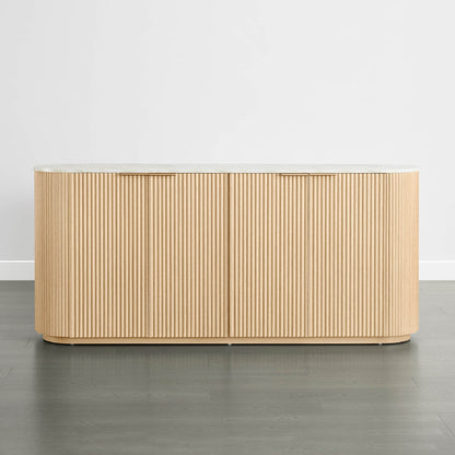 Bowen – 70” Fluted Wood Sideboard