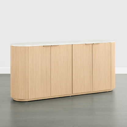 Bowen – 70” Fluted Wood Sideboard