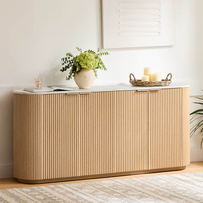 Bowen – 70” Fluted Wood Sideboard
