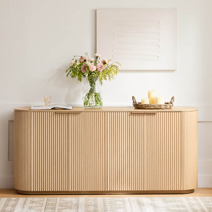 Bowen – 70” Fluted Wood Sideboard