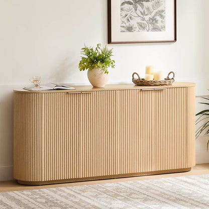 Bowen – 70” Fluted Wood Sideboard