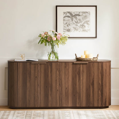 Bowen – 70” Fluted Wood Sideboard