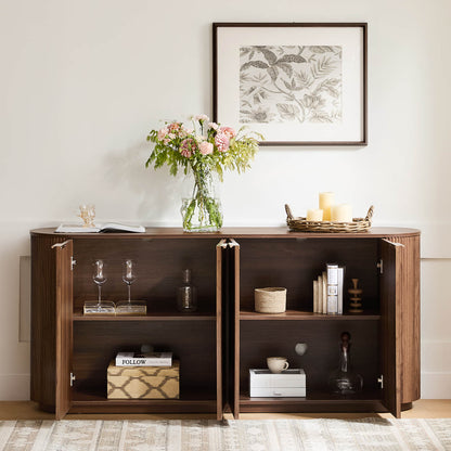 Bowen – 70” Fluted Wood Sideboard