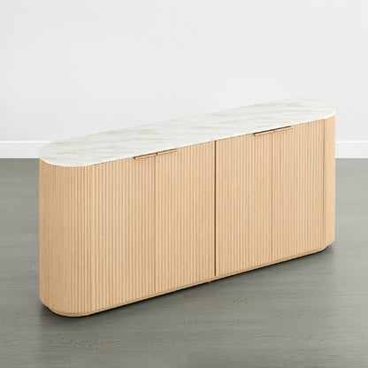 Bowen – 70” Fluted Wood Sideboard