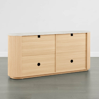 Bowen – 70” Fluted Wood Sideboard