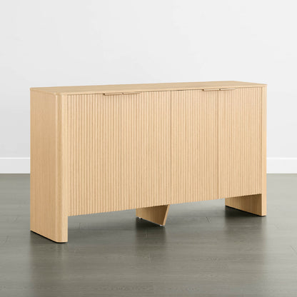 Bowen – 61” Fluted Wood Sideboard, High-Leg