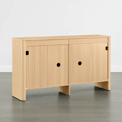 Bowen – 61” Fluted Wood Sideboard, High-Leg