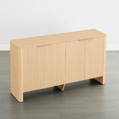 Bowen – 61” Fluted Wood Sideboard, High-Leg