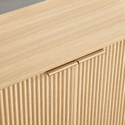 Bowen – 61” Fluted Wood Sideboard, High-Leg