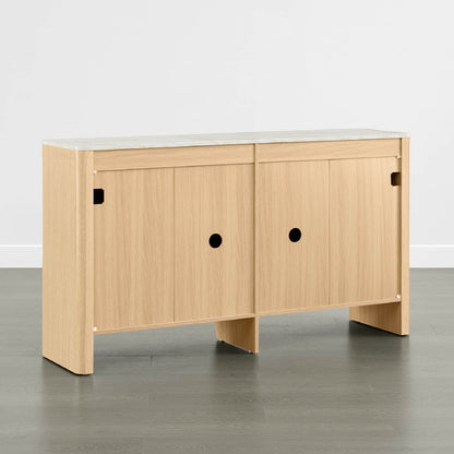 Bowen – 61” Fluted Wood Sideboard, High-Leg