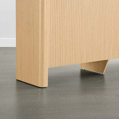 Bowen – 61” Fluted Wood Sideboard, High-Leg