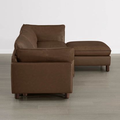 Brendon Modular 4-Seat Sectional Sofa with Wood Leg