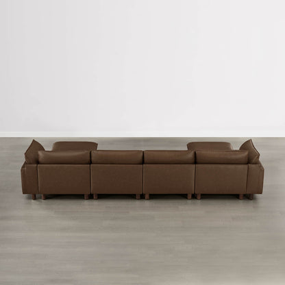 Brendon Modular 6-Seat Sectional Sofa with Wood Leg
