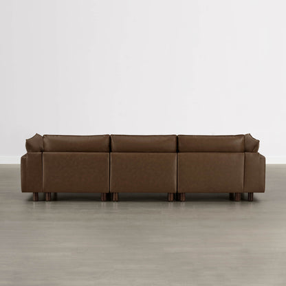 Brendon Modular 3-Seat Sofa with Wood Leg