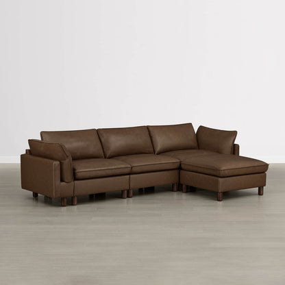 Brendon Modular 4-Seat Sectional Sofa with Wood Leg