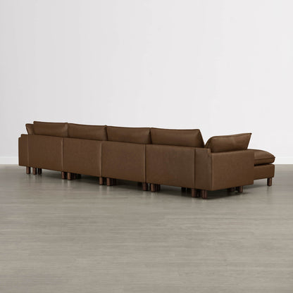 Brendon Modular 6-Seat Sectional Sofa with Wood Leg