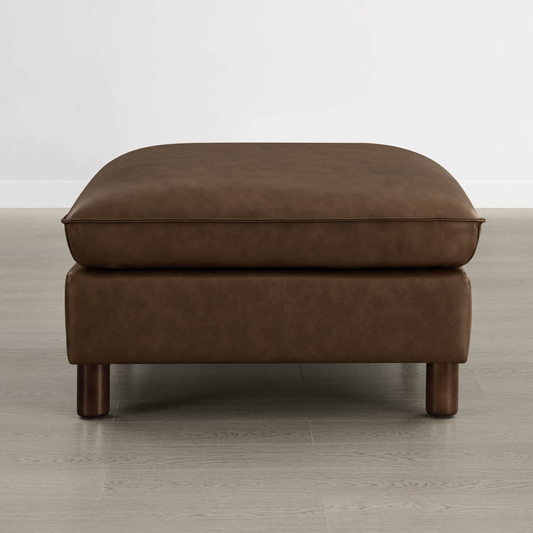 Brendon Modular Ottoman with Wood Leg