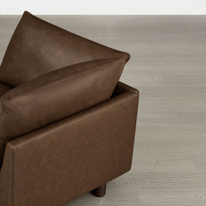 Brendon Modular Corner Sectional Sofa with Wood Leg