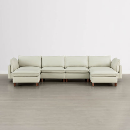 Brendon Modular 6-Seat Sectional Sofa with Wood Leg