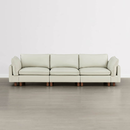 Brendon Modular 3-Seat Sofa with Wood Leg