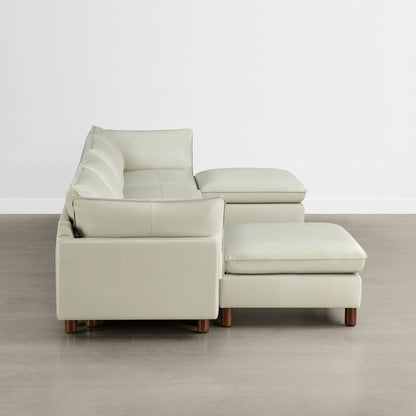 Brendon Modular 6-Seat Sectional Sofa with Wood Leg