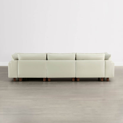 Brendon Modular 3-Seat Sofa with Wood Leg