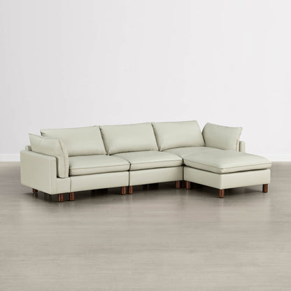 Brendon Modular 4-Seat Sectional Sofa with Wood Leg