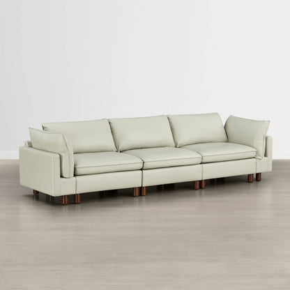 Brendon Modular 3-Seat Sofa with Wood Leg