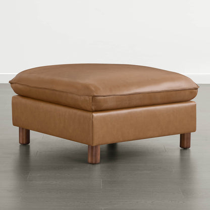 Brendon Modular Ottoman with Wood Leg