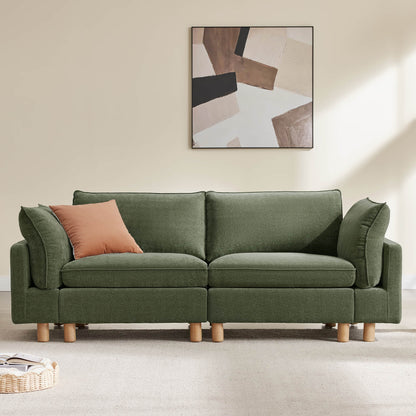 Brendon Modular 2-Seat Sofa with Wood Leg