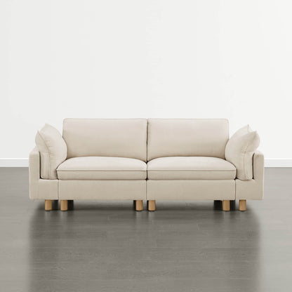 Brendon Modular 2-Seat Sofa with Wood Leg
