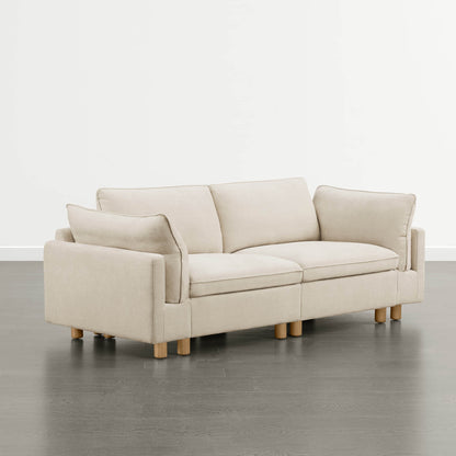 Brendon Modular 2-Seat Sofa with Wood Leg