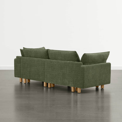 Brendon Modular 2-Seat Sofa with Wood Leg