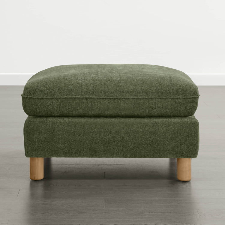 Brendon Modular Ottoman with Wood Leg