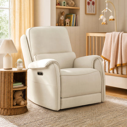 Alicia Power Swivel Nursery Glider Recliner with Nightlight