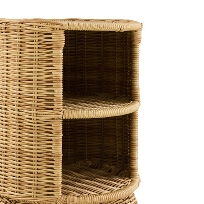 Cassie Rattan Storage Outdoor & Indoor Side Table