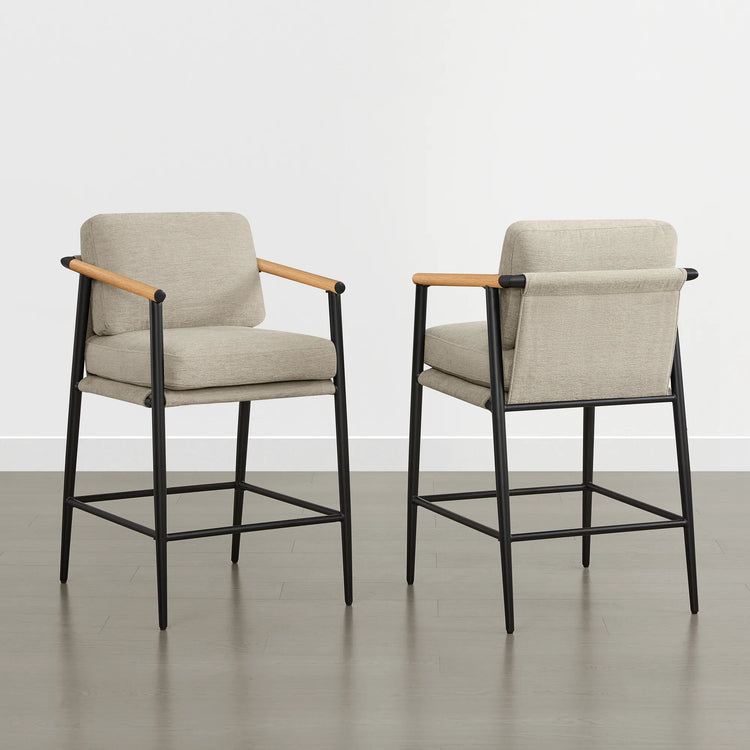 Charlotte Basic Modern Counter Stool (Set of 2)