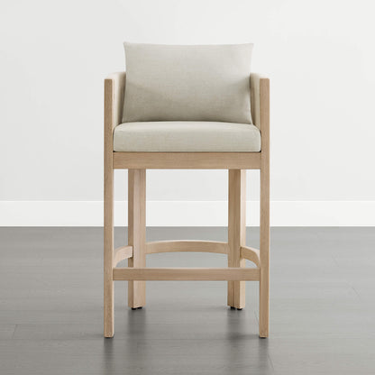 Clover Boho Acacia Wood Rope Indoor & Outdoor Counter Stool