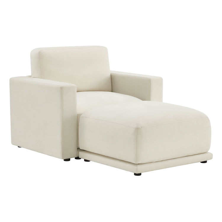 Sleek modular sofa with chaise, ideal for relaxation