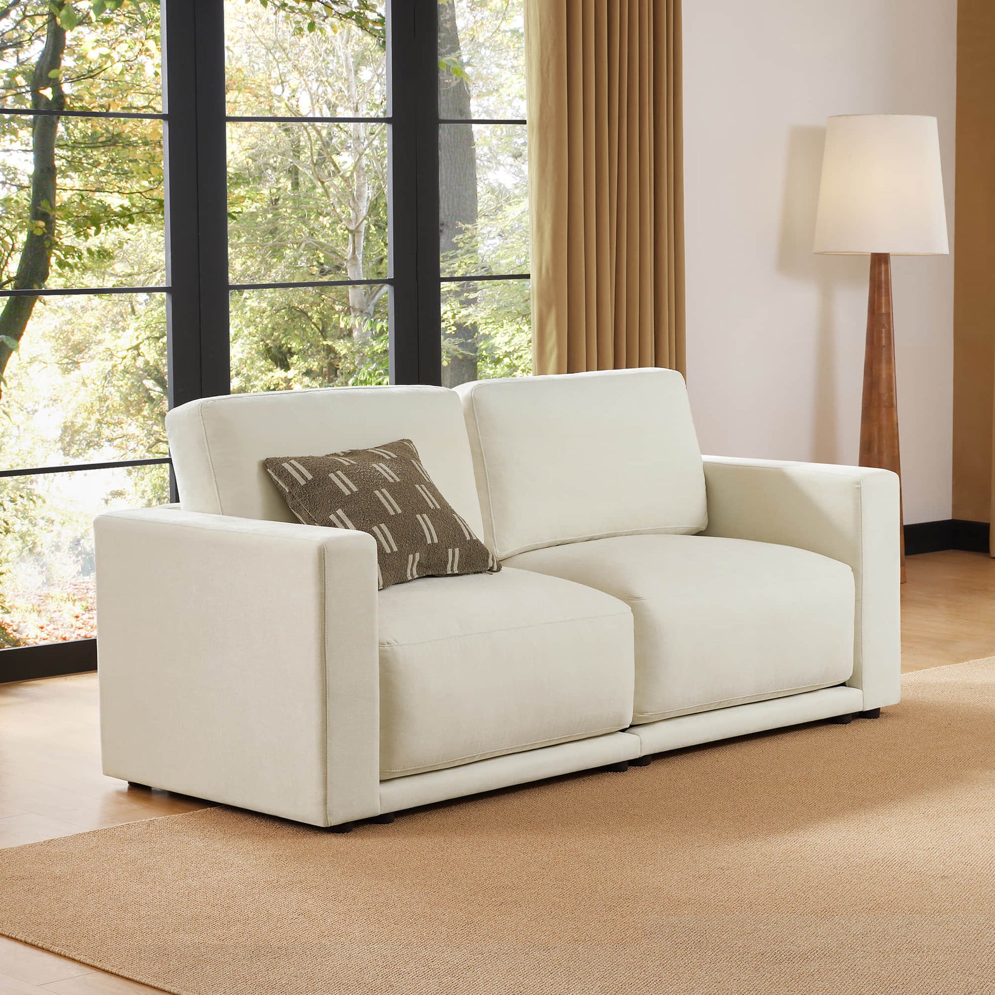 Minimalist sofa design for cozy living spaces.