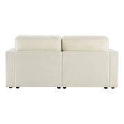 Back view of modular sofa sectional, sleek and durable design