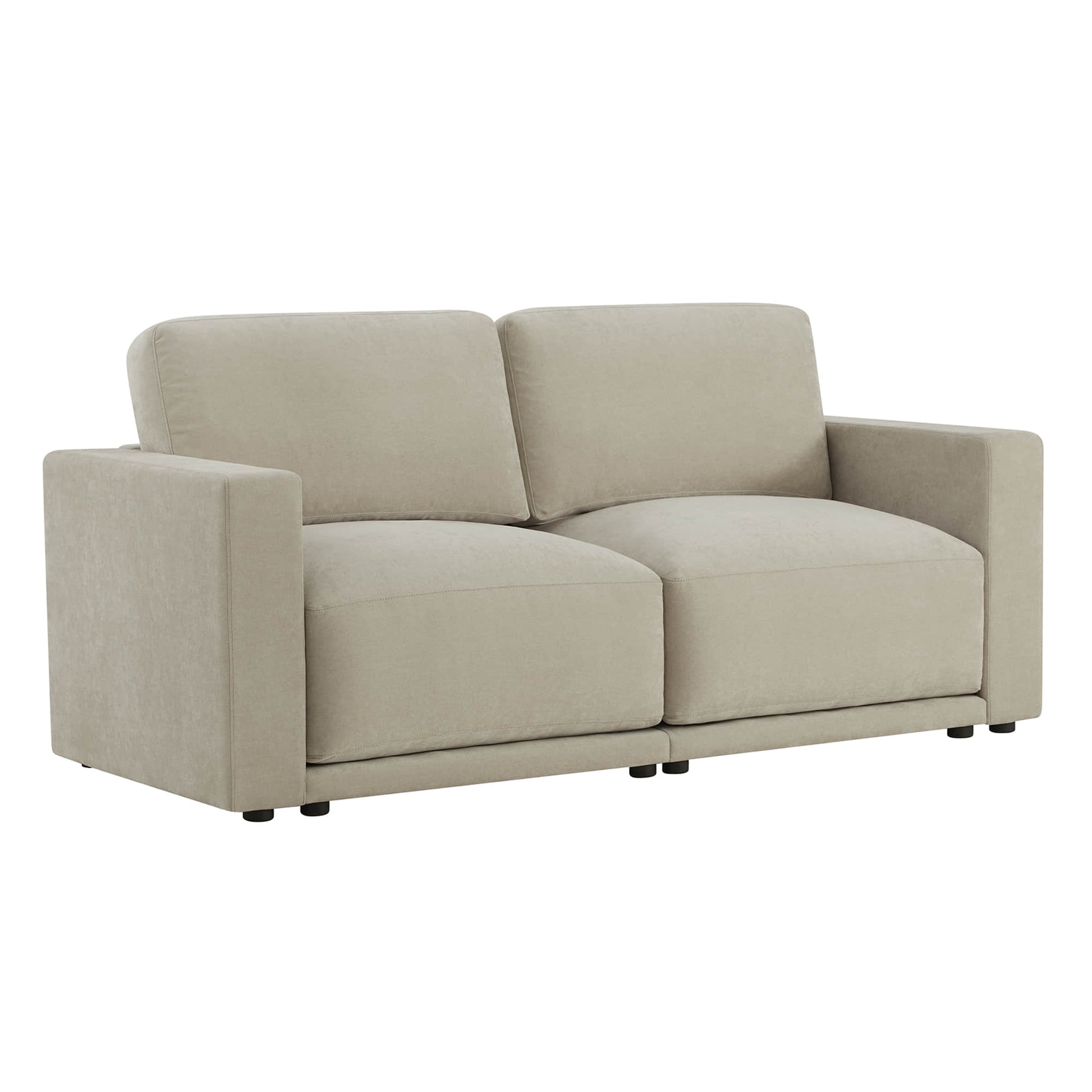 Compact sofa with contemporary design and comfortable seating